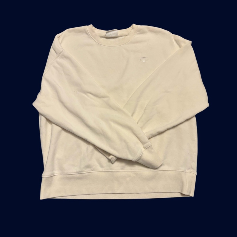 Champion Crewneck Sweatshirt - Off-White/Cream
